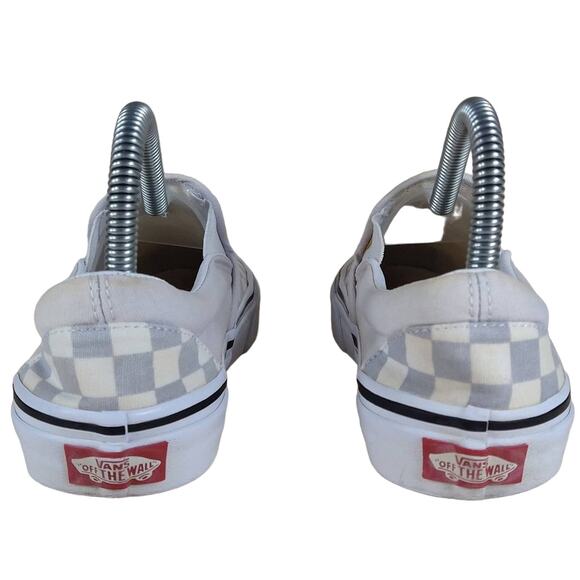Vans Off The Wall - Checkboard - Sneakers- Cream/Gray - Women's - 6 - Picture 6 of 9